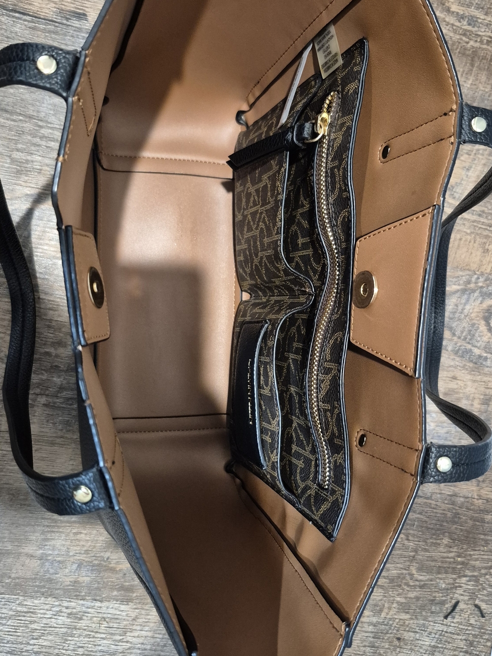 Calvin Klein Black Leather Tote Bag - Picture 16 of 16